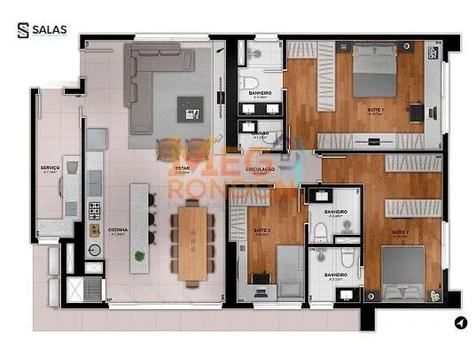 APARTAMENTOS Ă VENDA NO EDIFĂCIO AURORA HOME RESORT, RONDONĂPOLIS - MT â foto 28