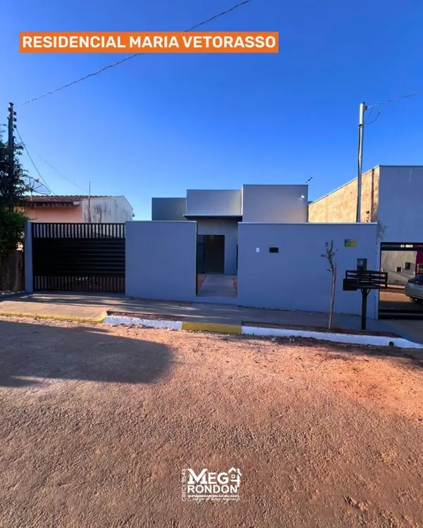 🏡 CASA À VENDA NO BAIRRO  RESIDENCIAL MARIA VETORASSO, RONDONÓPOLIS – MT