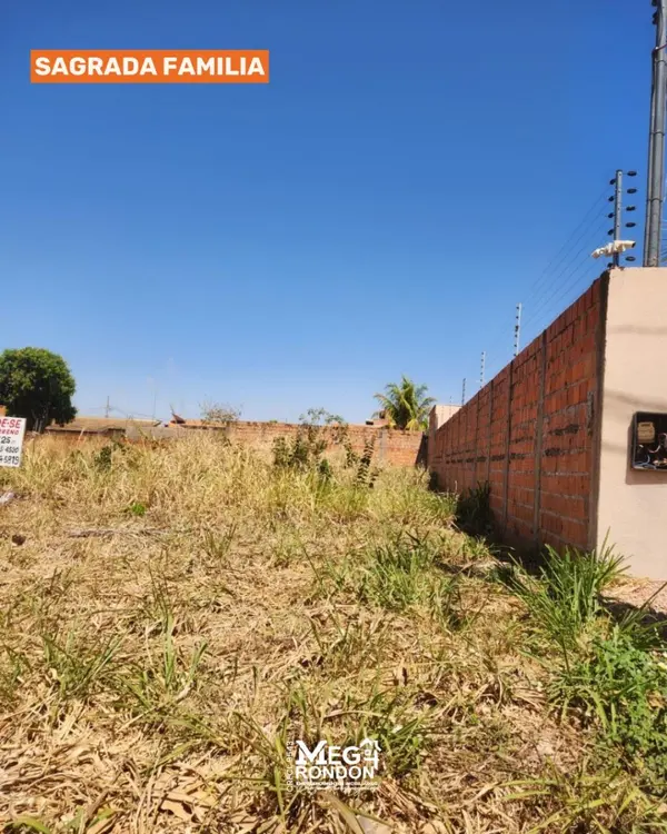 🏡 TERRENO À VENDA NO BAIRRO SAGRADA FAMÍLIA - RONDONÓPOLIS – MT