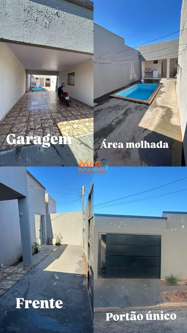 ÁGIO - CASA NO PORCELANATO COM PISCINA - ROSA BORORÓ