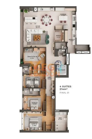 đ˘APARTAMENTOS Ă VENDA NO EDIFĂCIO RESIDENCIAL VITRA, NO BAIRRO VILA AURORA, RONDONĂPOLIS - MT â foto 26